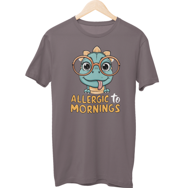 Allergic To Mornings Unisex Regular T-Shirt