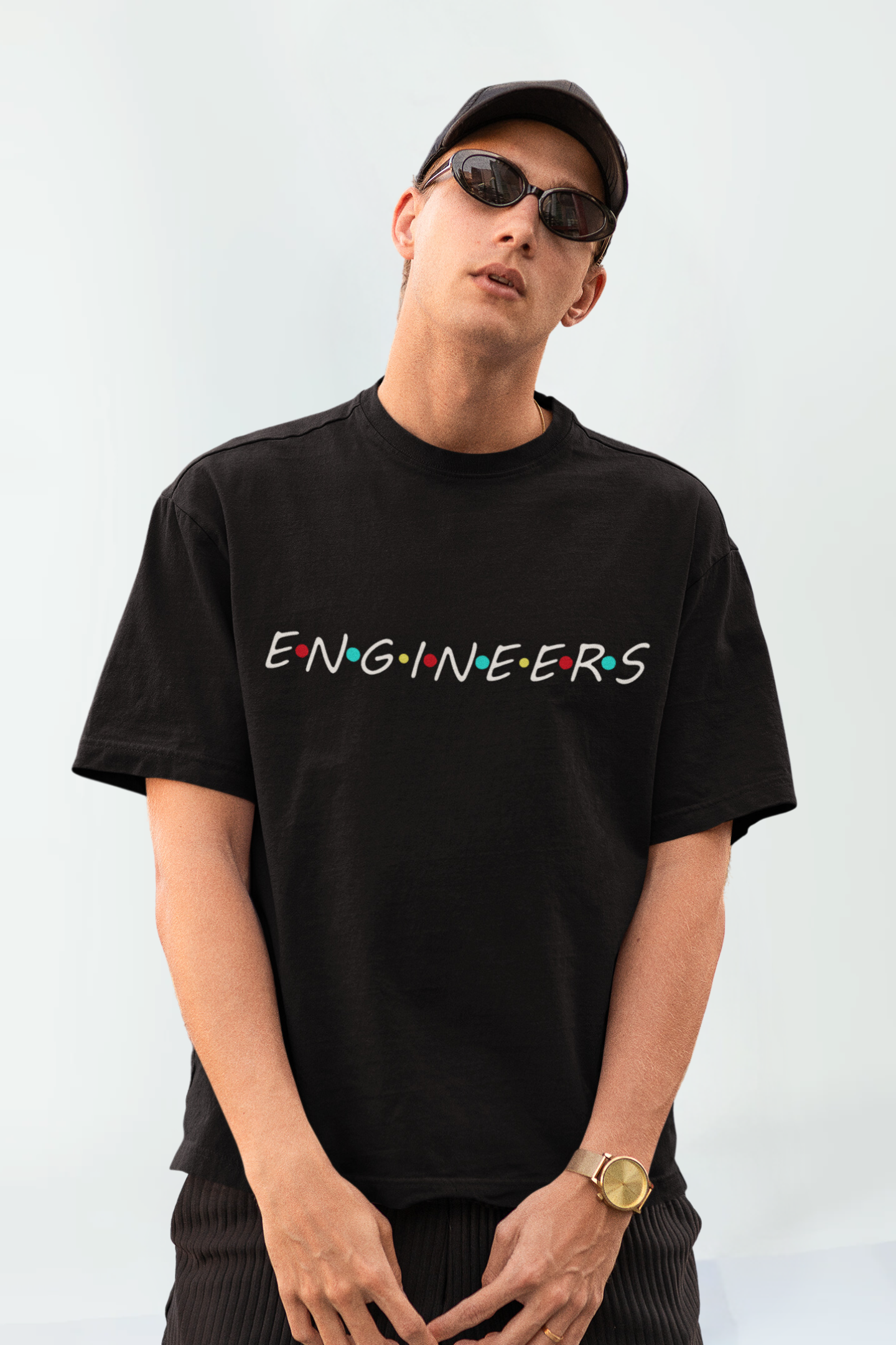 Black Engineers Unisex Oversized T-Shirt