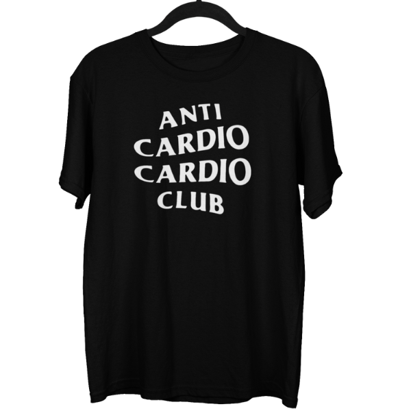 Anti Cardio Cardio Club Gym Unisex Oversized T-shirt