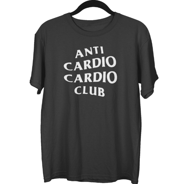 Anti Cardio Cardio Club Gym Unisex Oversized T-shirt