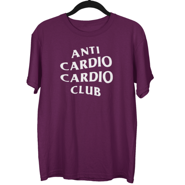 Anti Cardio Cardio Club Gym Unisex Oversized T-shirt