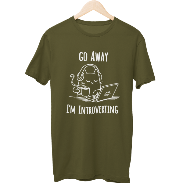 I Am Introverting Unisex Regular T-Shirt
