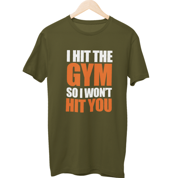 I Hit The Gym Unisex Regular T-Shirt