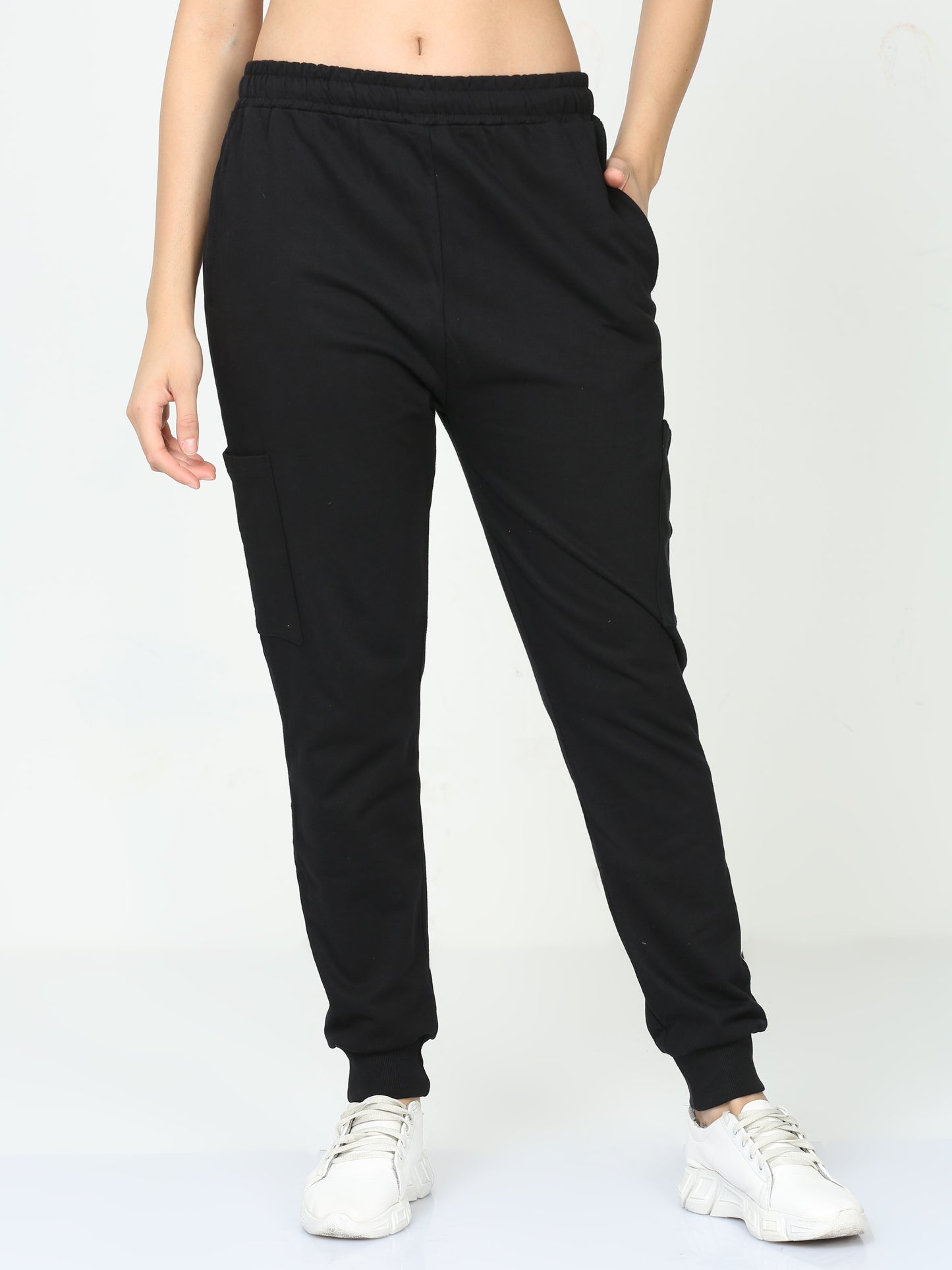 Black Solid Premium Unisex Joggers