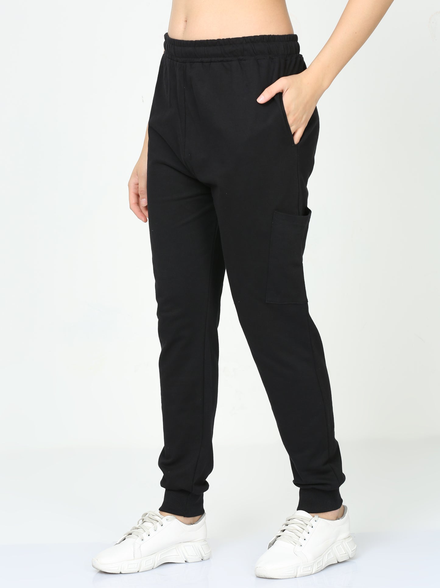 Black Solid Premium Unisex Joggers