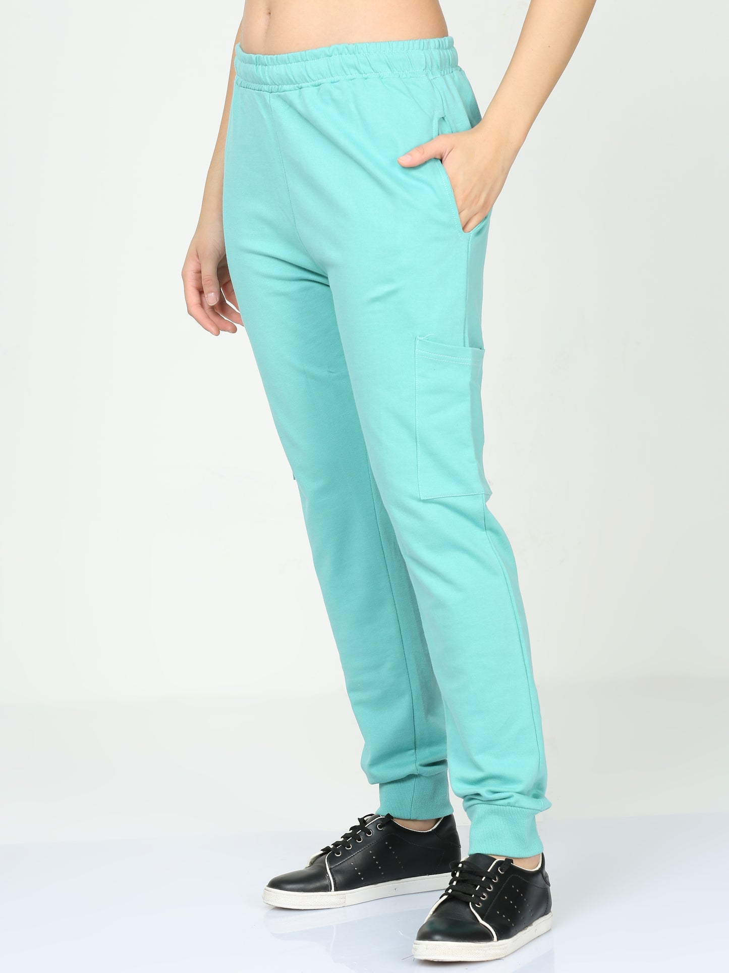 Petrol Green Solid Premium Unisex Joggers