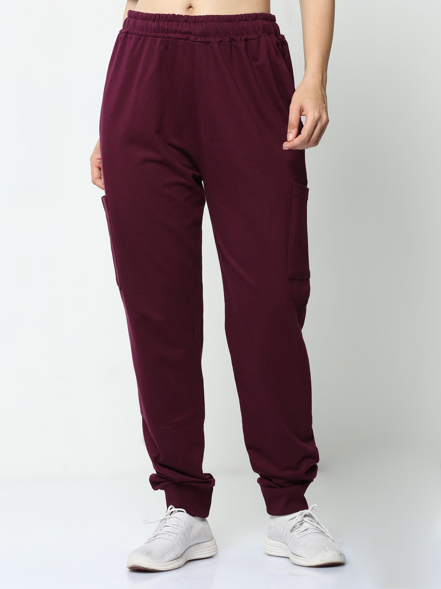 Wine Solid Premium Unisex Joggers