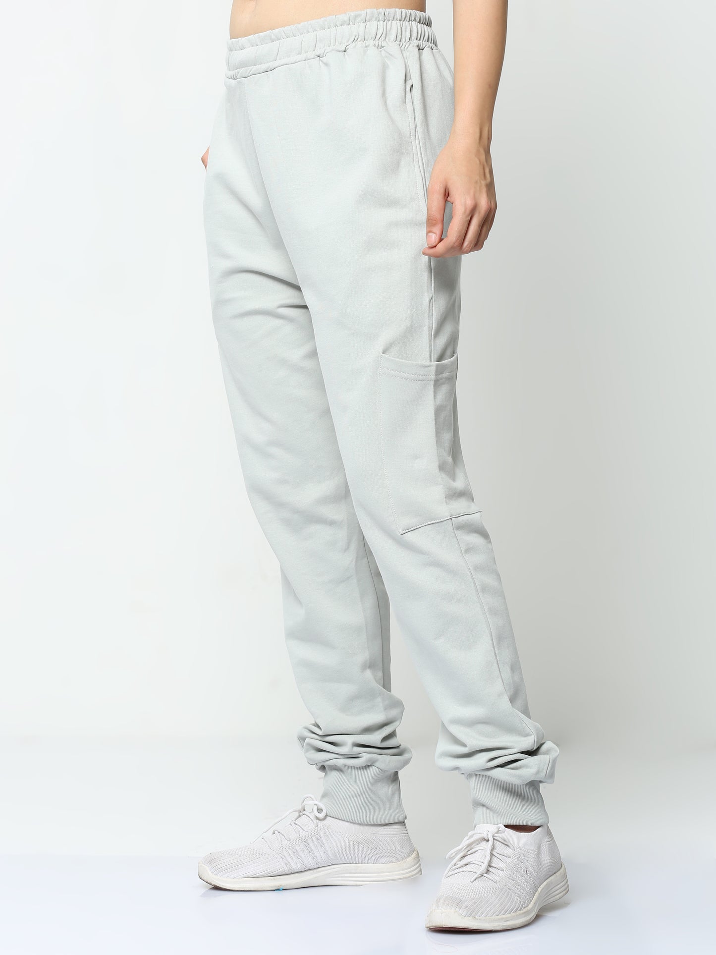 Storm Grey Solid Premium Unisex Joggers