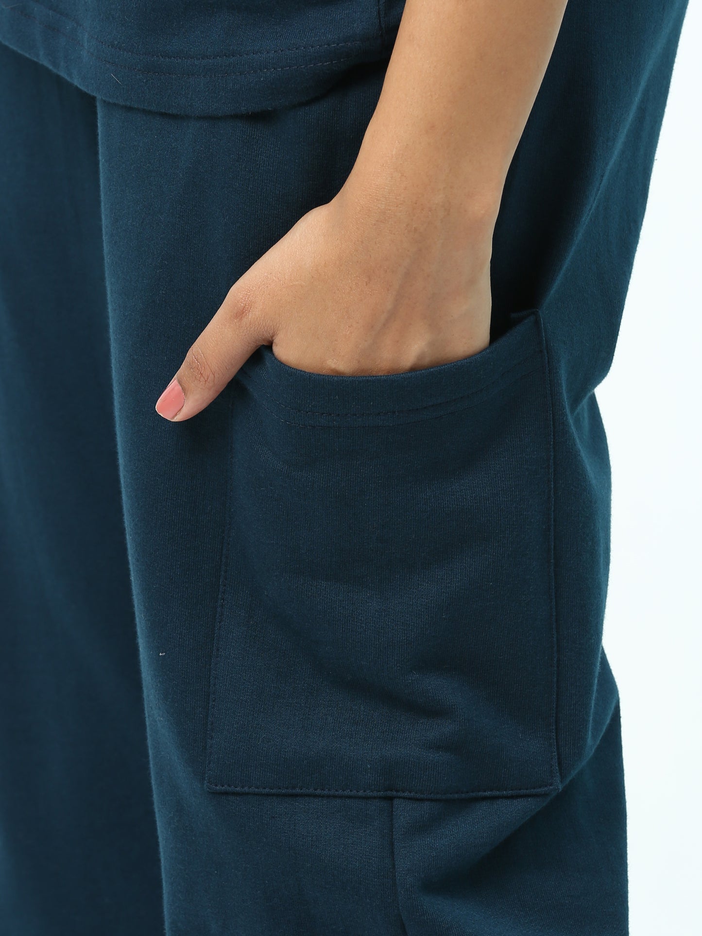Turquoise Solid Premium Unisex Joggers