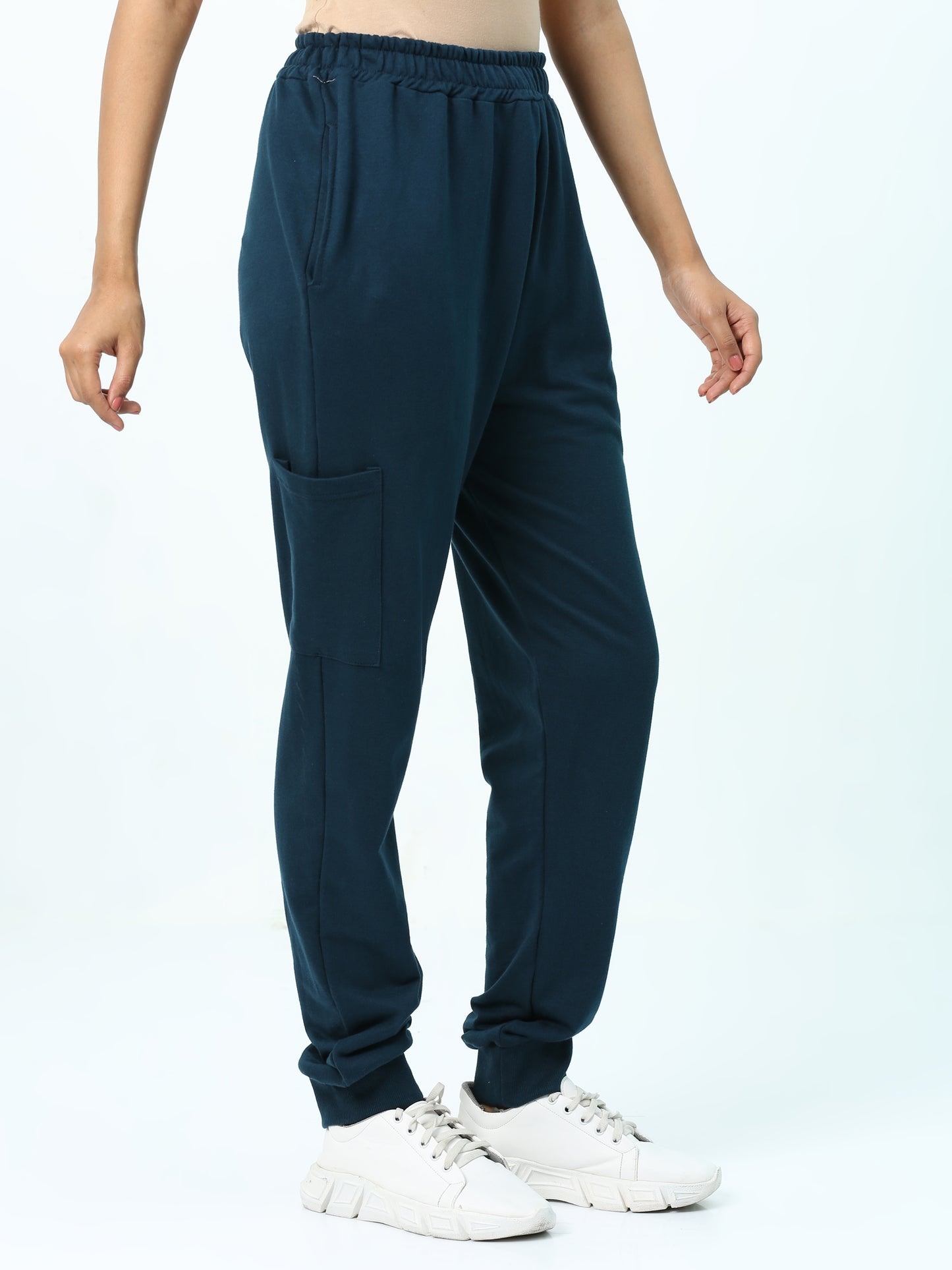 Turquoise Solid Premium Unisex Joggers