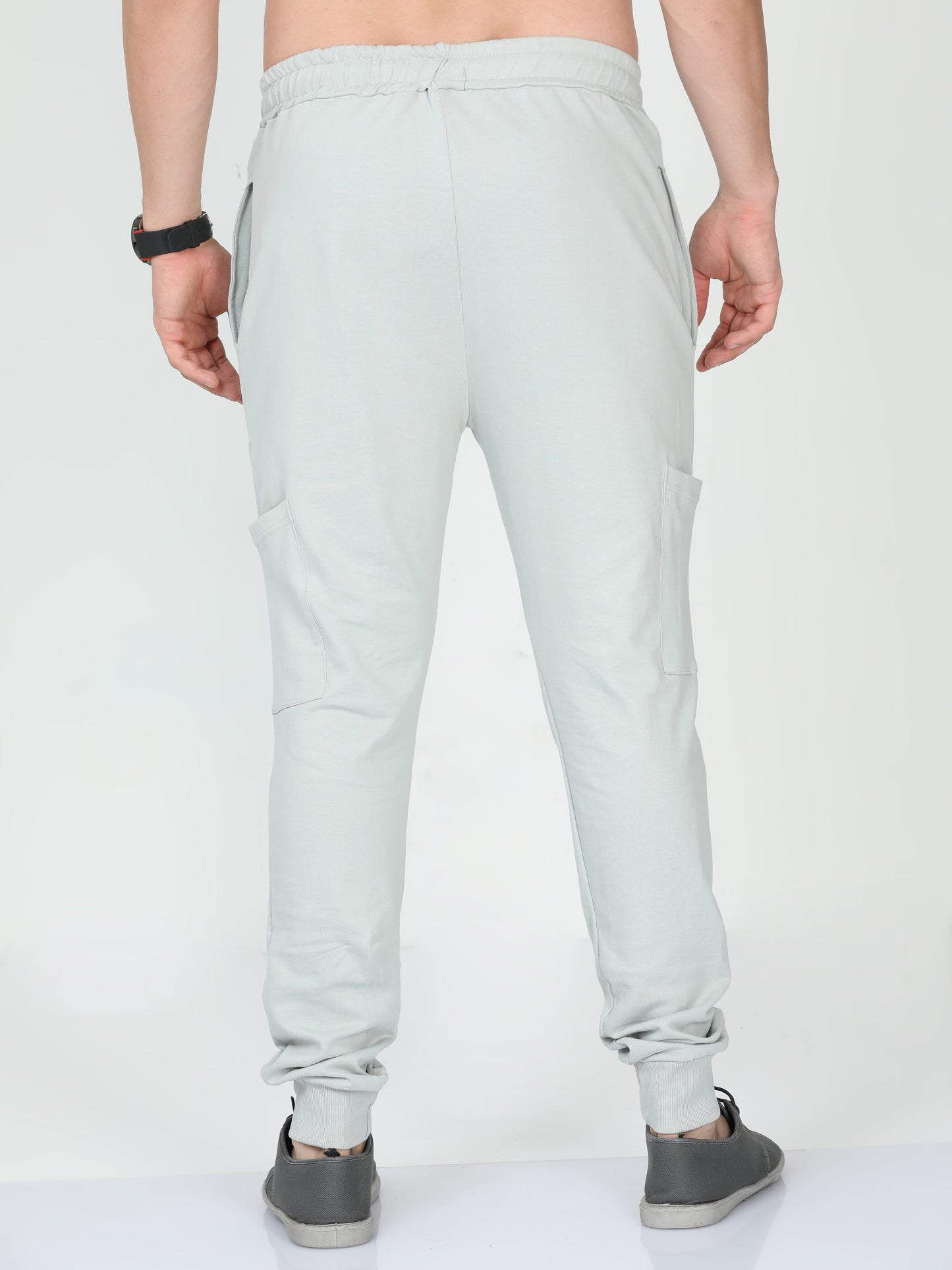 Storm Grey Solid Premium Unisex Joggers