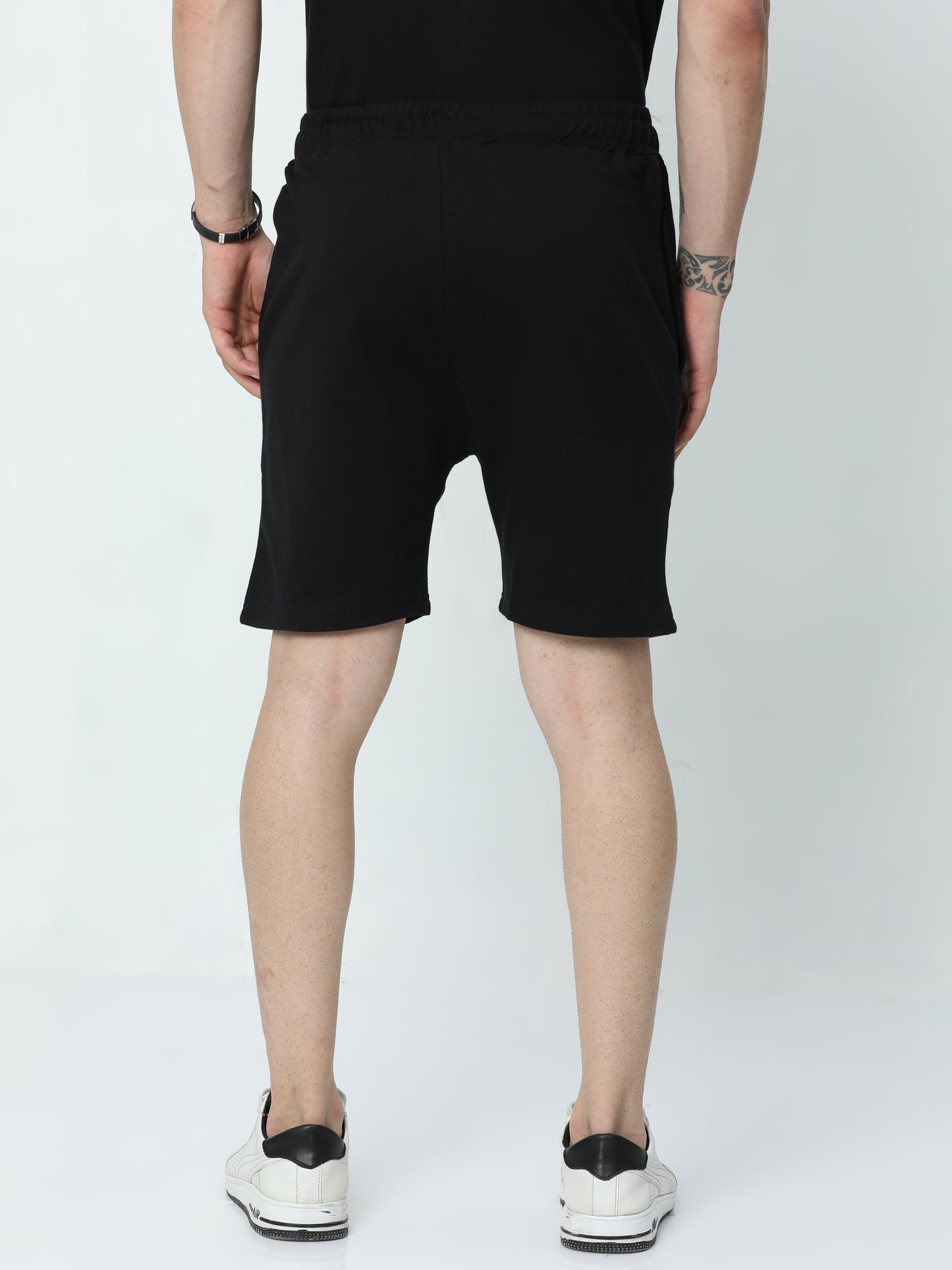 Black Solid Premium Unisex Shorts