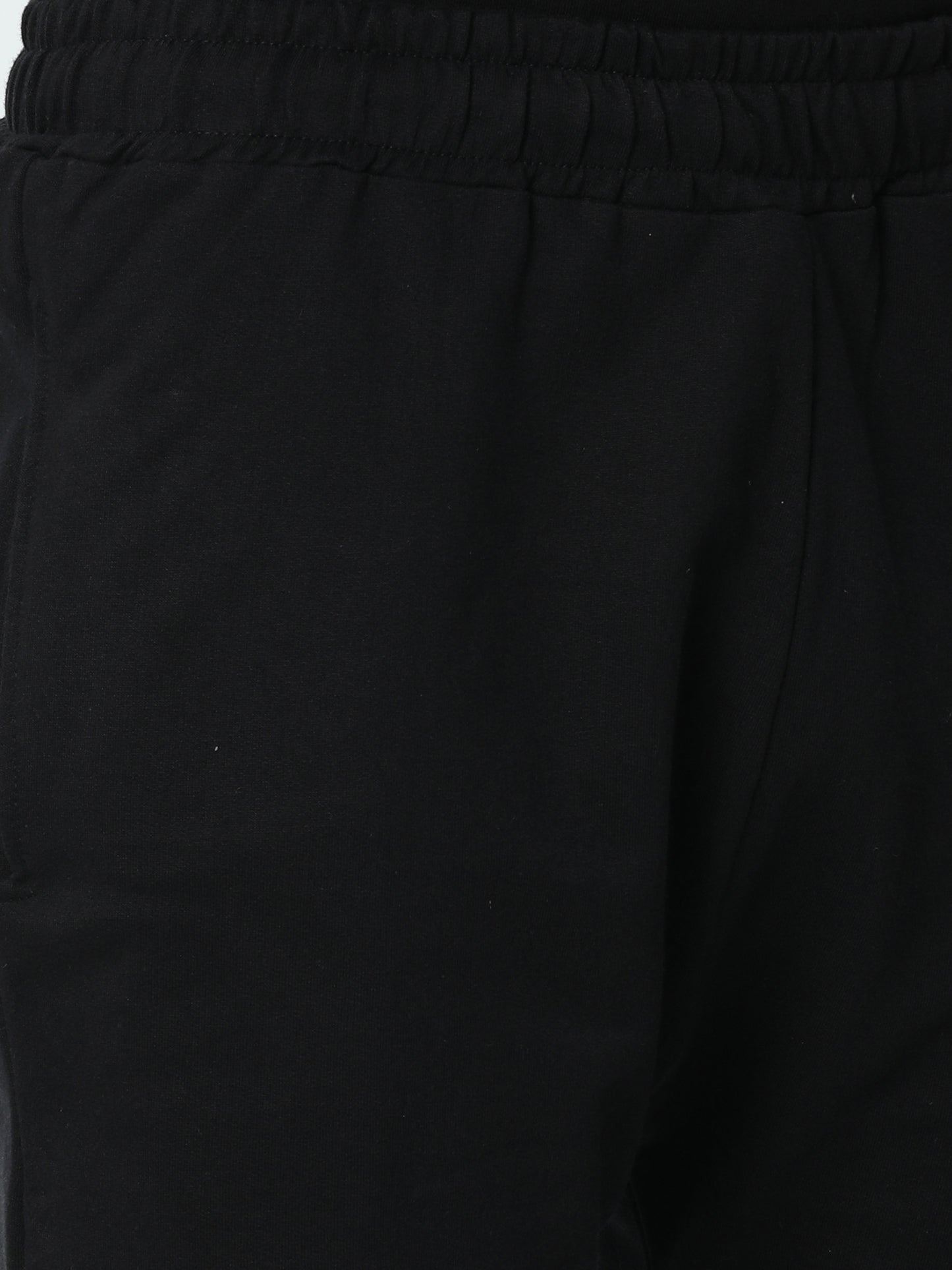 Black Solid Premium Unisex Shorts