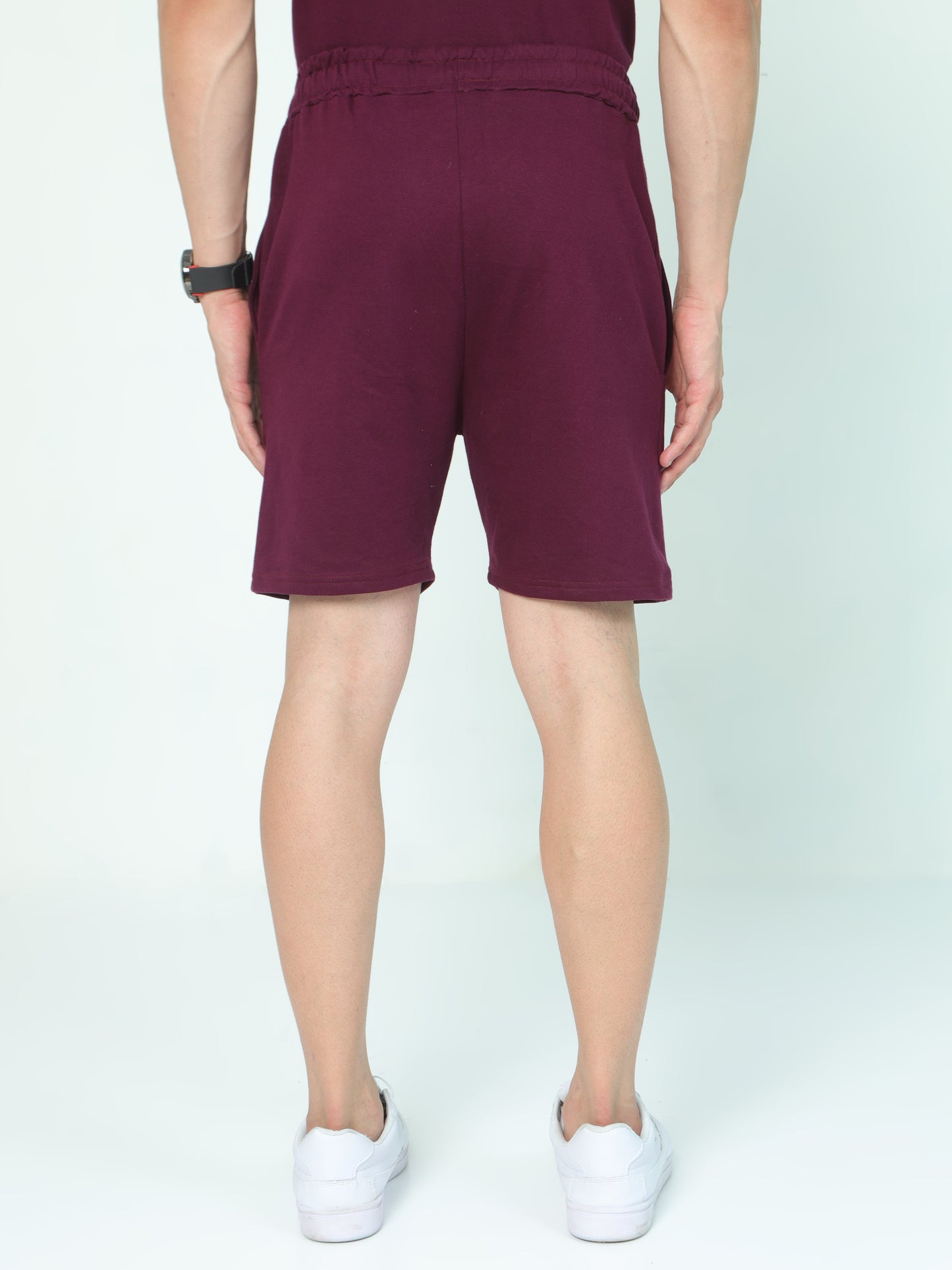 Wine Solid Premium Unisex Shorts