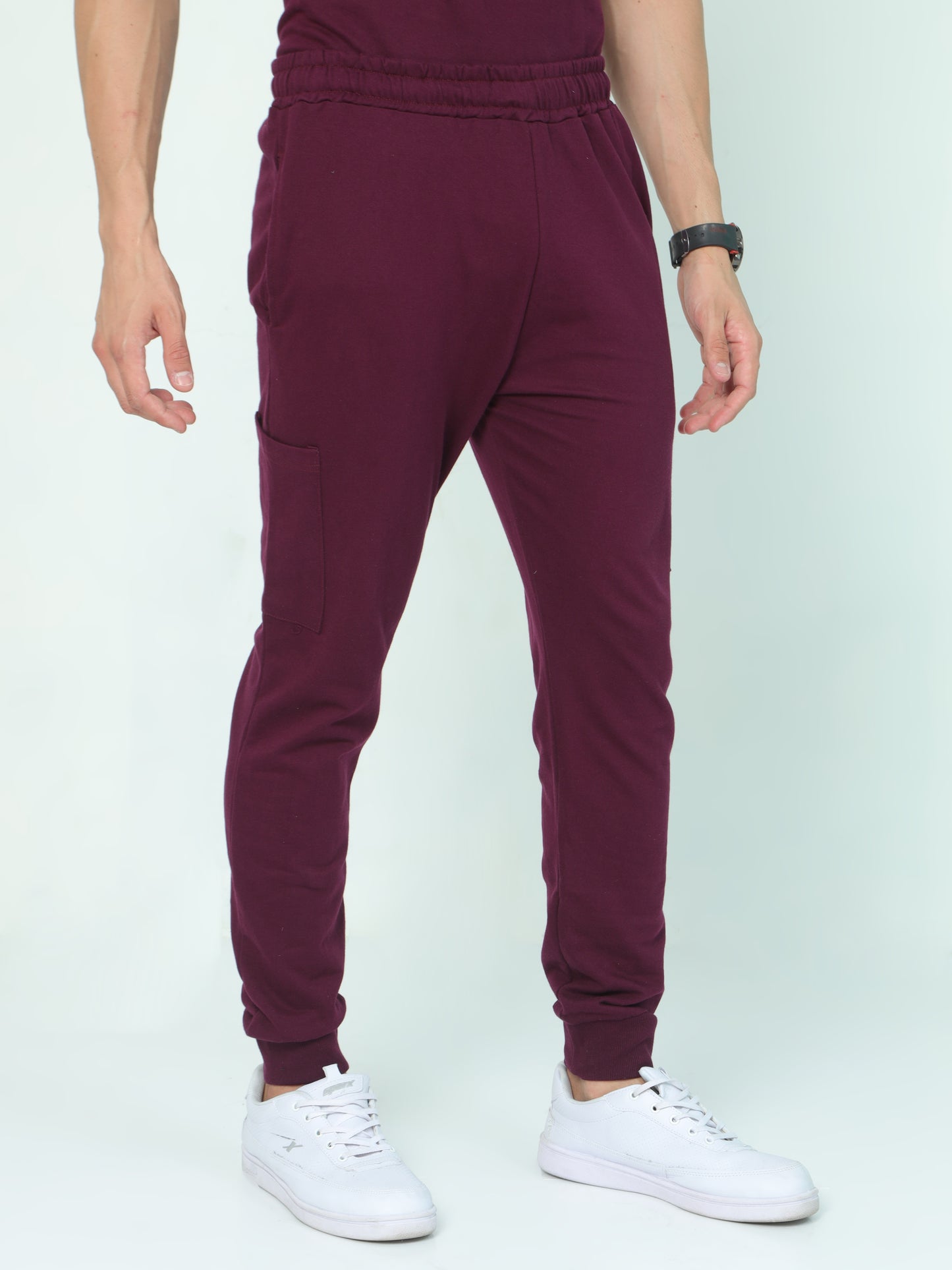 Wine Solid Premium Unisex Joggers