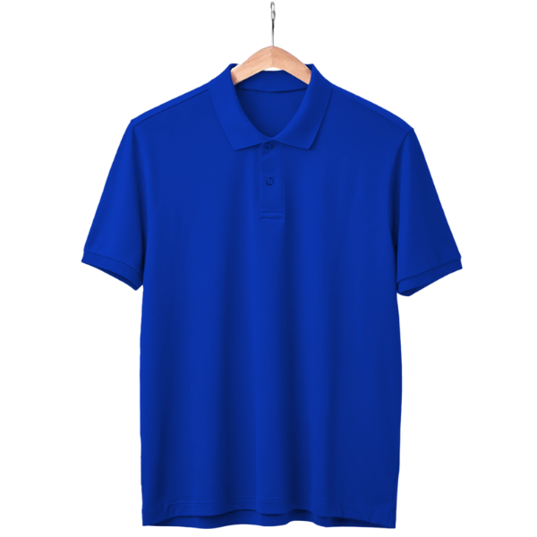 Royal Blue Polo Neck T-Shirt