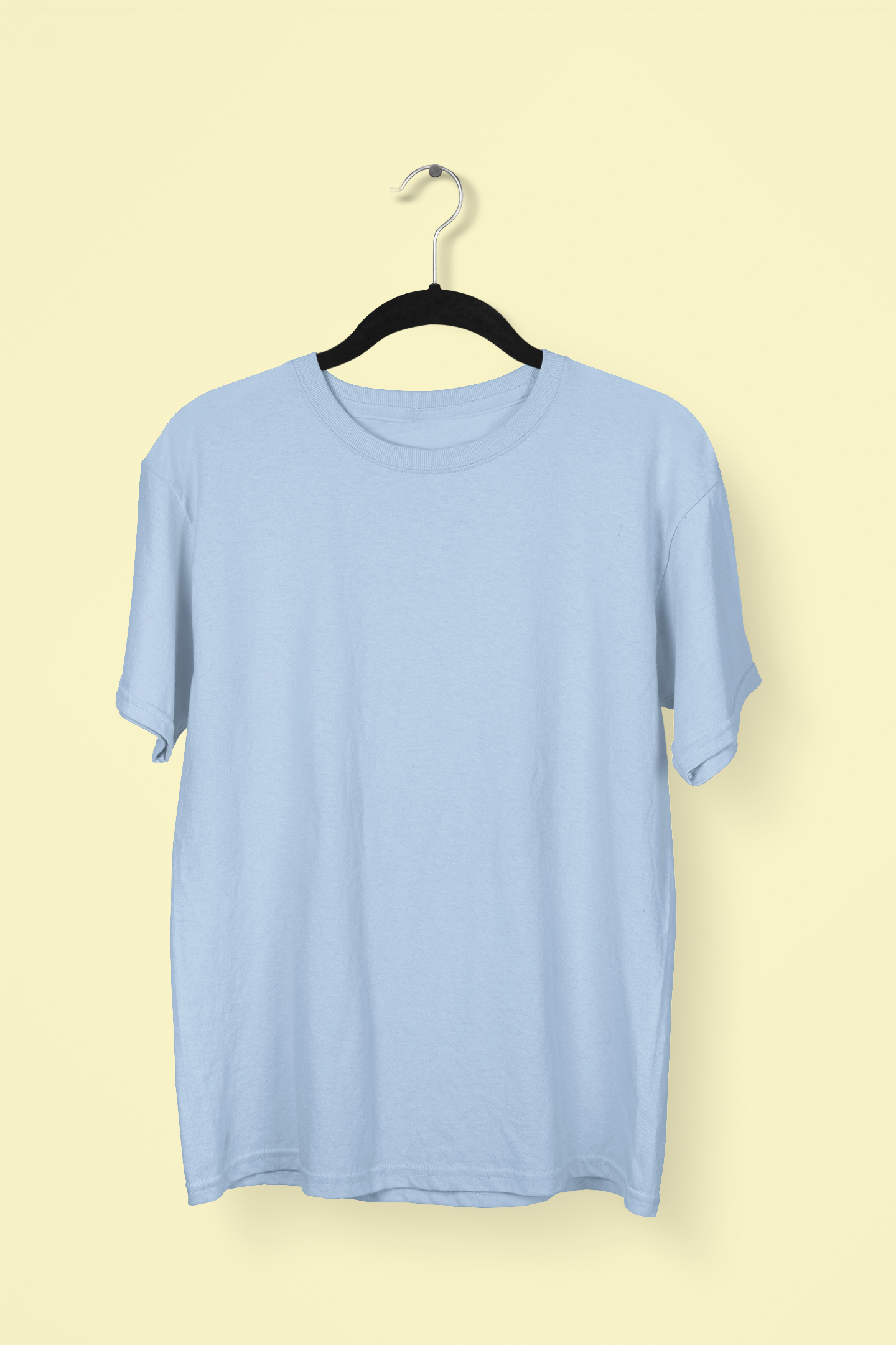 Powder Blue Solid Oversized Unisex T-Shirt