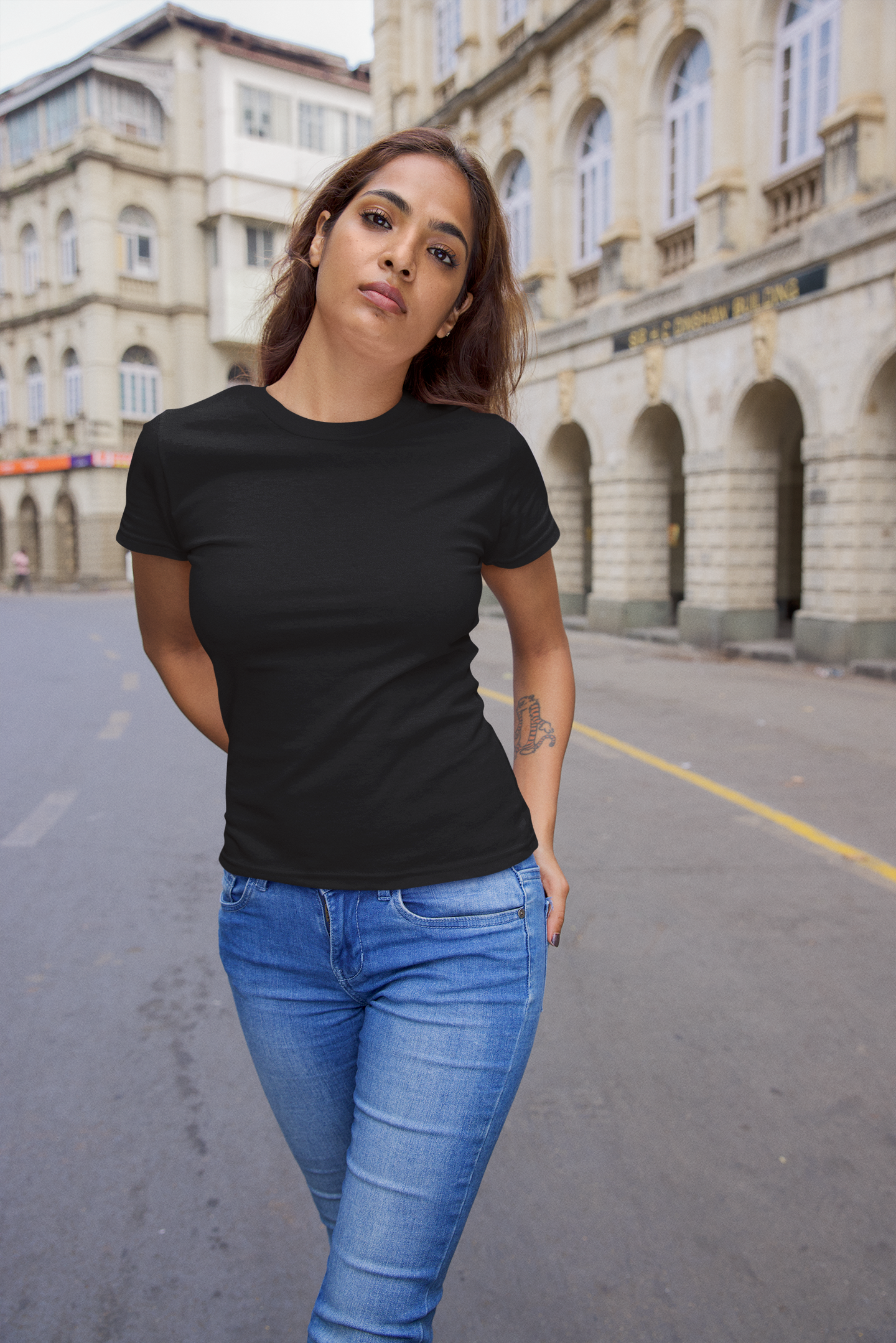 Black Solid Regular Unisex T-Shirt