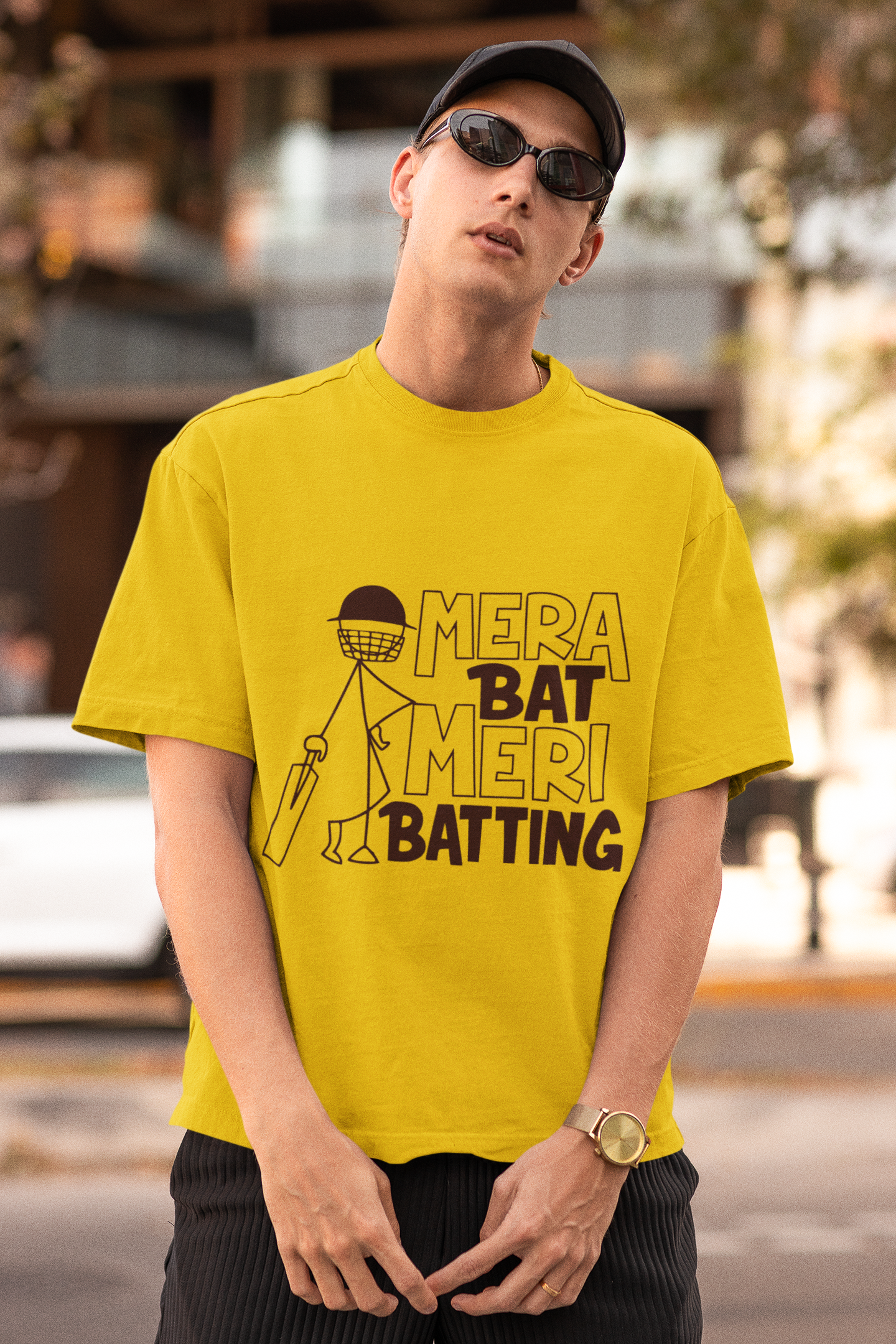 Mera Bat Meri Batting Unisex Oversized T-Shirt