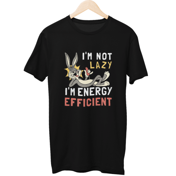 I Am Energy Efficient Cartoon Unisex Regular T-Shirt