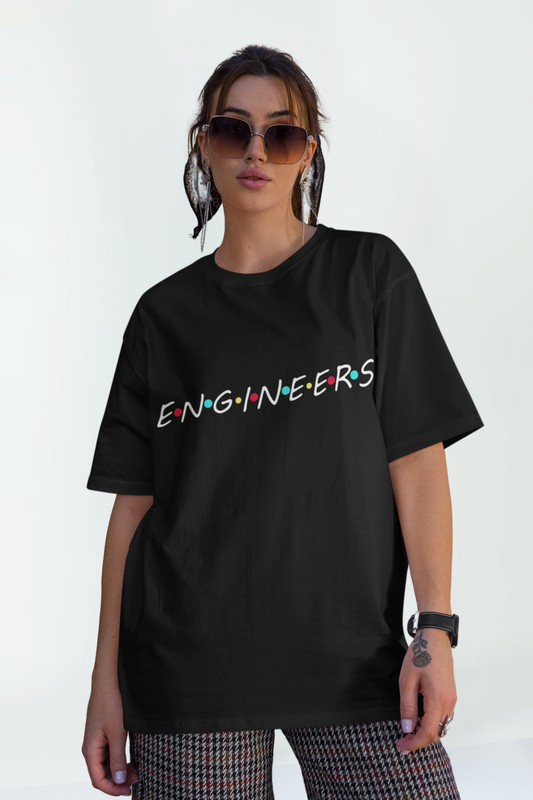 Black Engineers Unisex Oversized T-Shirt