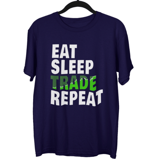 Eat Sleep Trade Repeat Unisex Oversized T-shirt