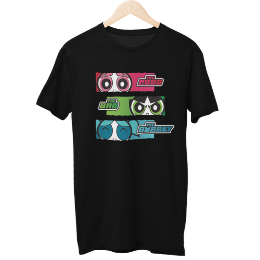 The Good, Bad, Bubbly Powerpuff Cartoon Regular T-Shirt