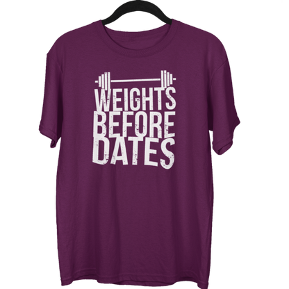 Weights Before Dates Gym Unisex Oversized T-shirt