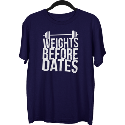 Weights Before Dates Gym Unisex Oversized T-shirt