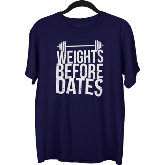 Weights Before Dates Gym Unisex Oversized T-shirt