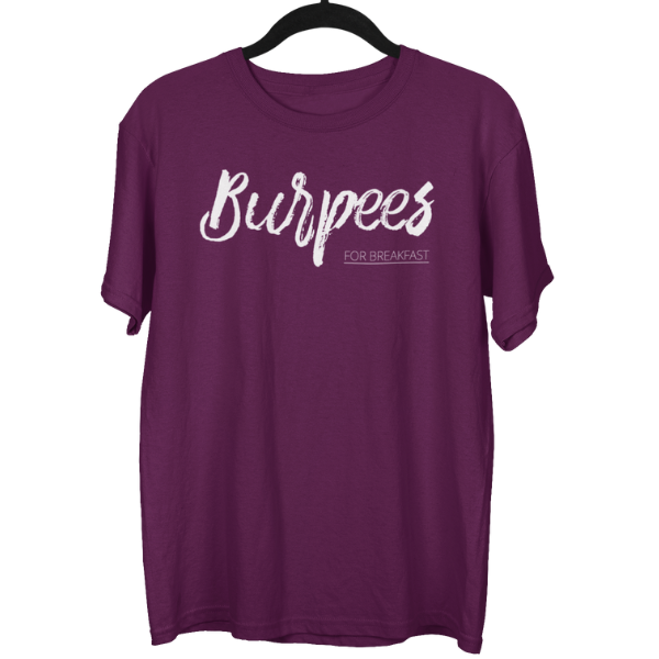 Burpees For Breakfast Gym Unisex Oversized T-shirt