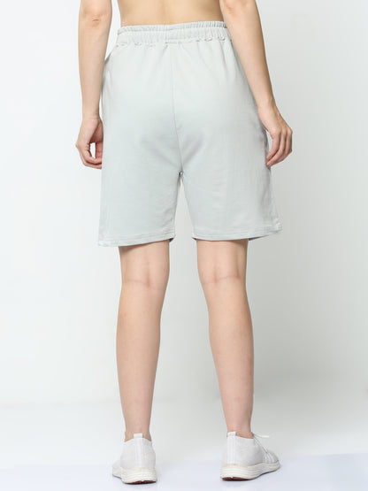 Storm Grey Solid Premium Unisex Shorts