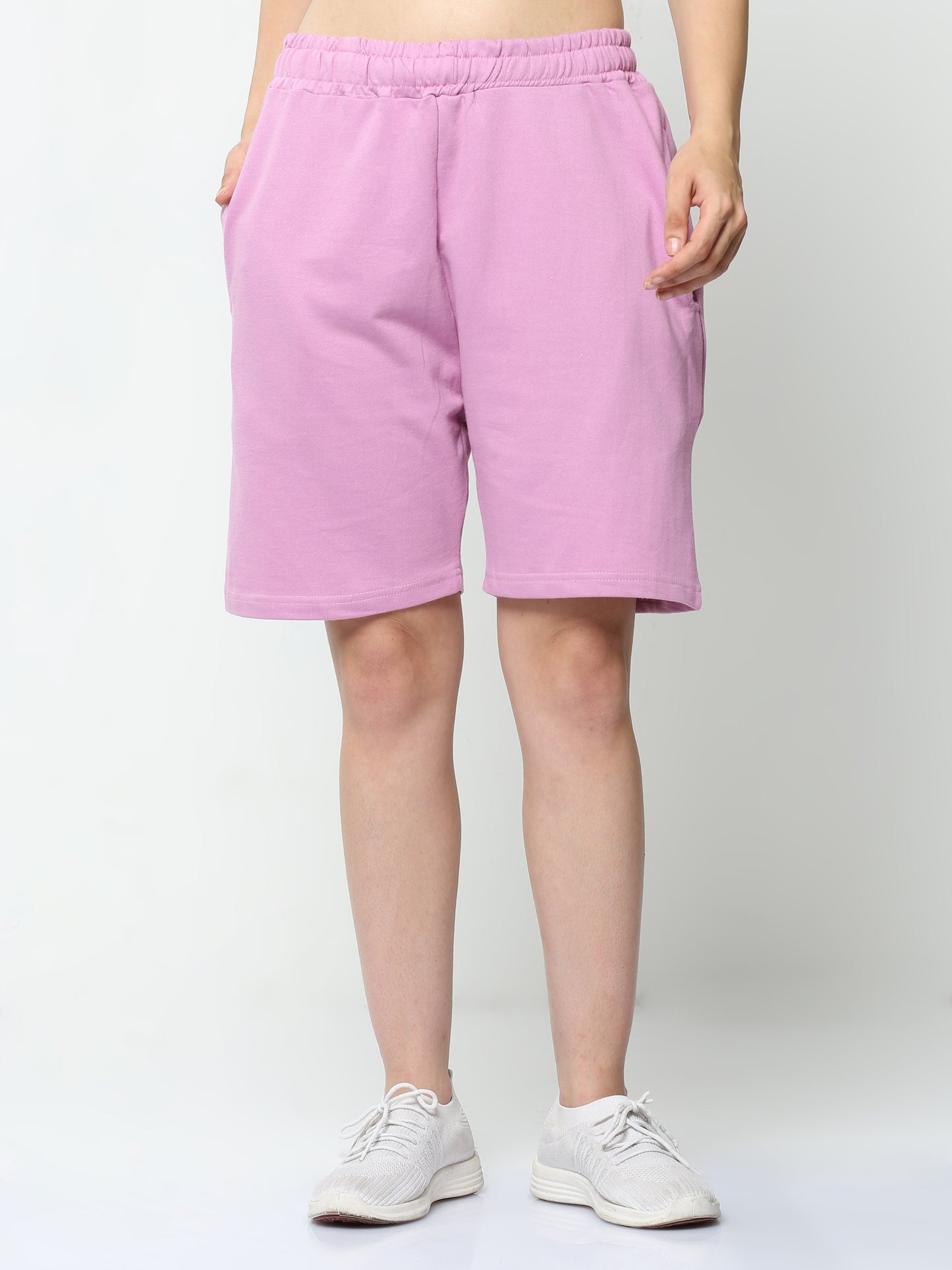 Lavender Solid Premium Unisex Shorts