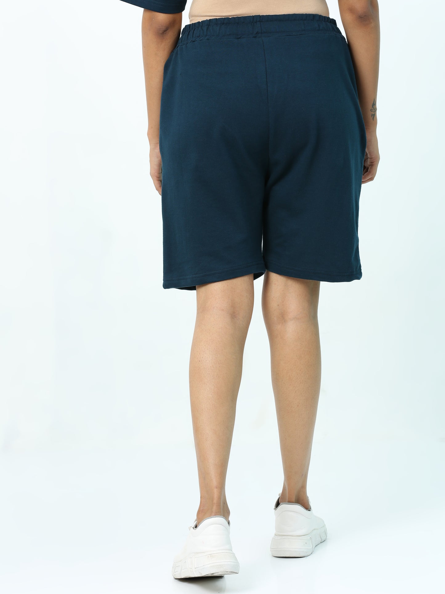 Turquoise Solid Premium Unisex Shorts
