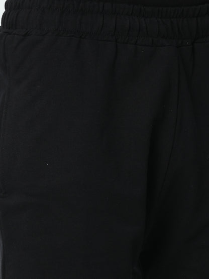 Black Solid Premium Unisex Shorts