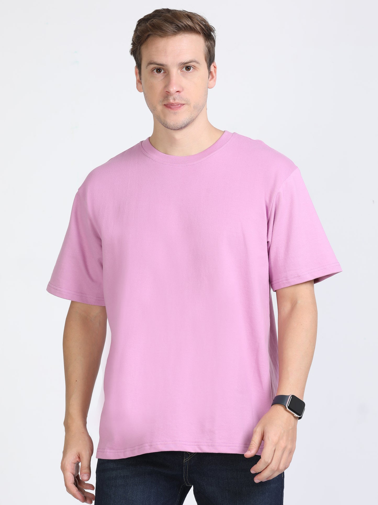 Lavender Solid Premium Oversized Unisex T-Shirt