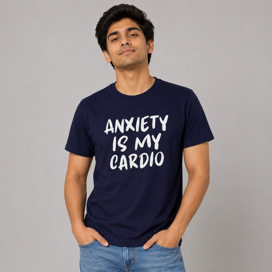 Anxiety Is My Cardio Gym Unisex Regular T-Shirt