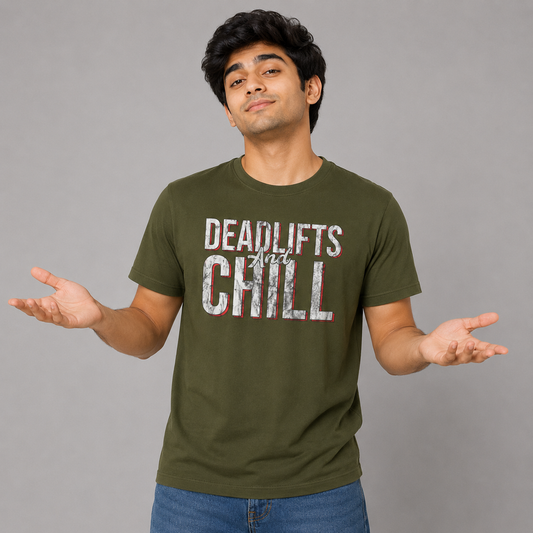 Deadlifts & Chill Gym Unisex Regular T-Shirt