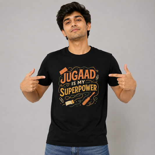 Jugaad Is My Superpower Unisex Regular T-Shirt