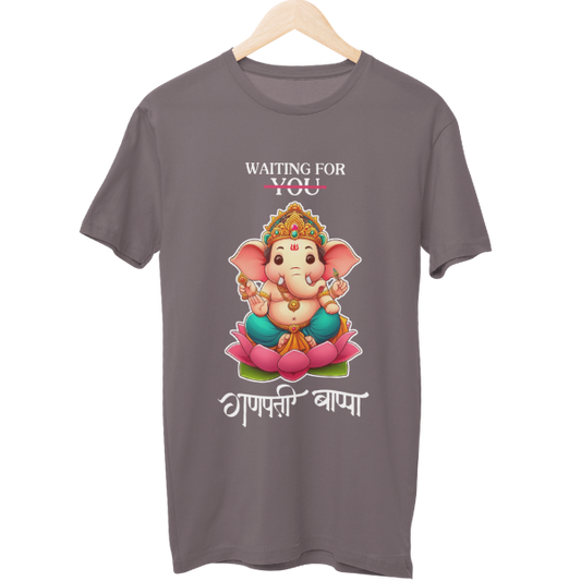 Waiting for Ganpati Bappa Unisex Regular T-Shirt