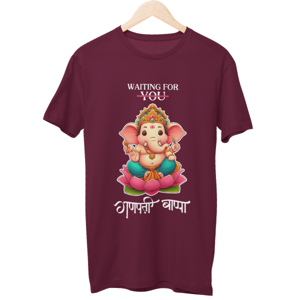 Waiting for Ganpati Bappa Unisex Regular T-Shirt