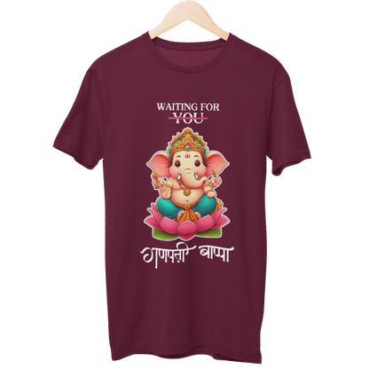 Waiting for Ganpati Bappa Unisex Regular T-Shirt