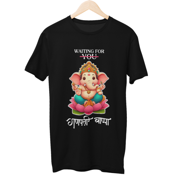 Waiting for Ganpati Bappa Unisex Regular T-Shirt