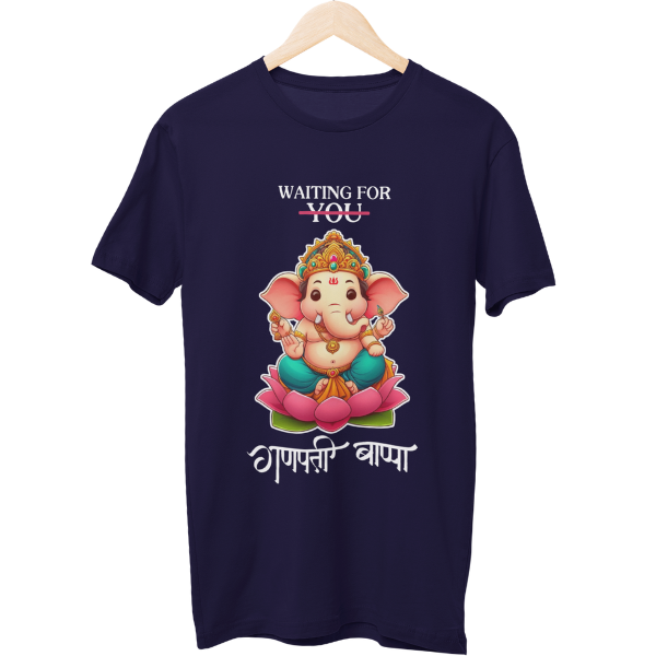 Waiting for Ganpati Bappa Unisex Regular T-Shirt