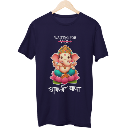 Waiting for Ganpati Bappa Unisex Regular T-Shirt