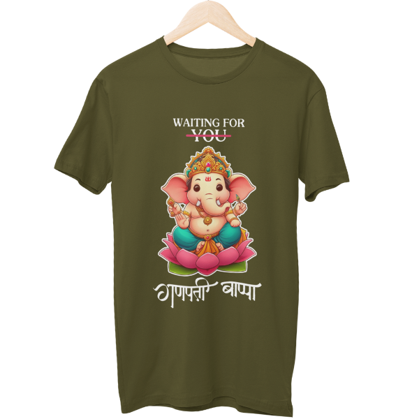 Waiting for Ganpati Bappa Unisex Regular T-Shirt