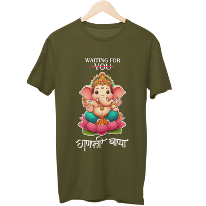 Waiting for Ganpati Bappa Unisex Regular T-Shirt