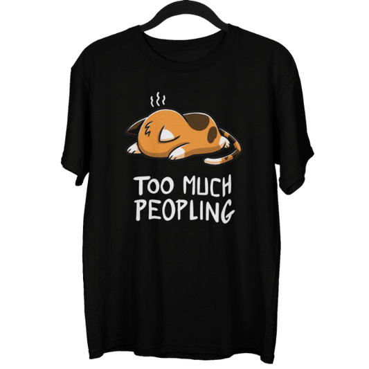 Too Much Peopling Unisex Oversized T-Shirt