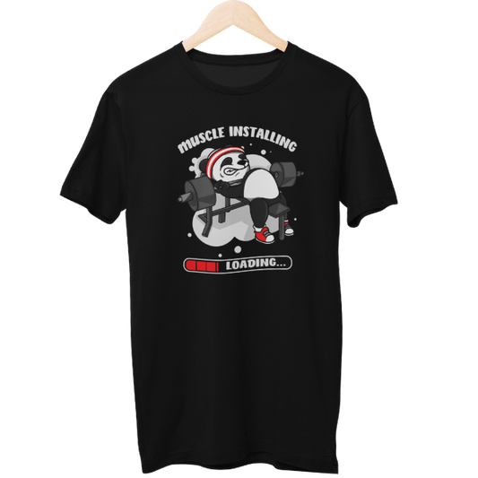 Muscle Installing Gym Unisex Regular T-Shirt