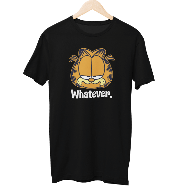 Whatever Garfield Cartoon Unisex Regular T-Shirt